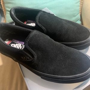 Vans Skate X Motorhead Black Slip-On Vans Sz 9.5 Mens Worn Once